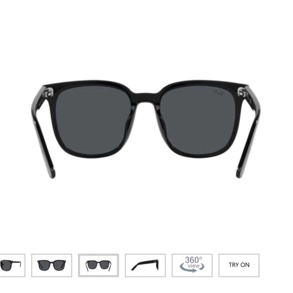 NEW Ray-Ban RB4401D black oversized sunglasses - Picture 4 of 7